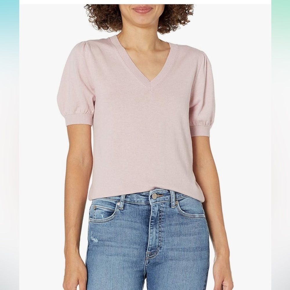 NWT Puff Sleeve Crewneck Sweater